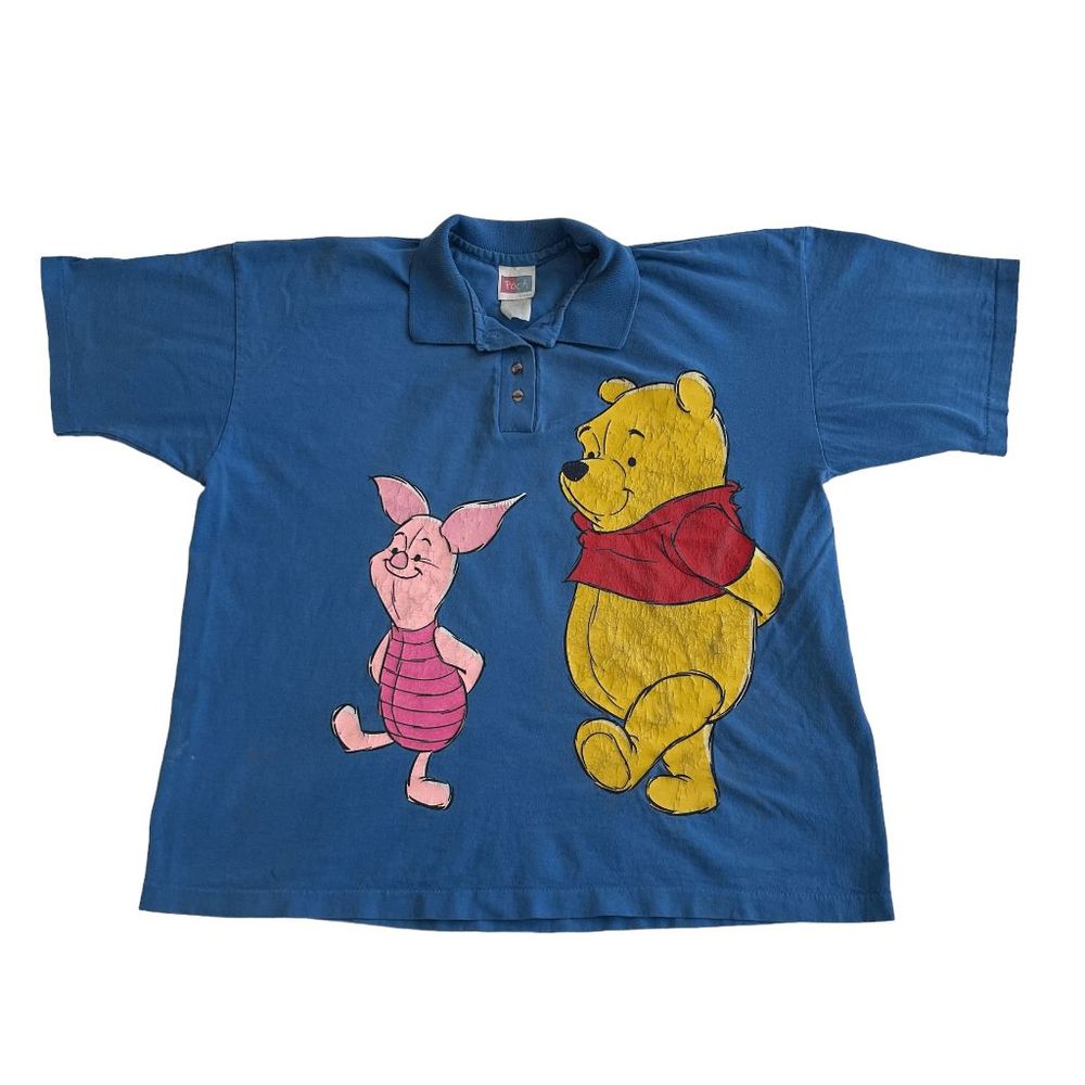Winnie the Polo | Vintage Blue Winnie the Pooh and Piglet Polo